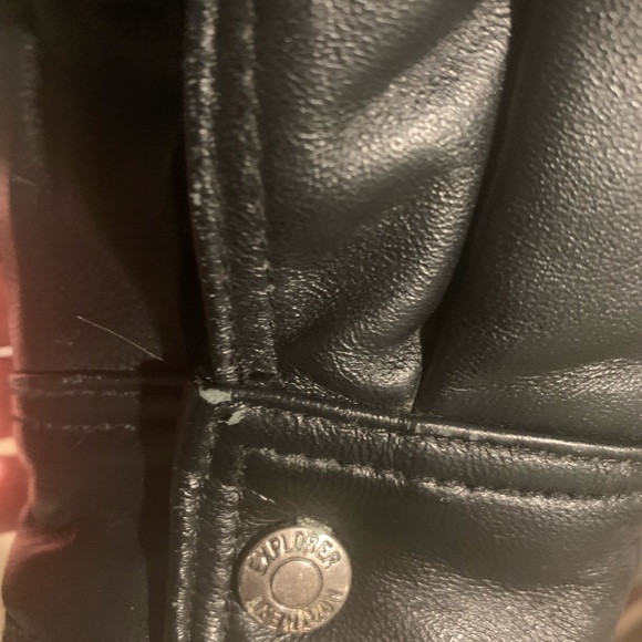 Northern Explorer Black Genuine Leather Jacket - Picture 3 of 4